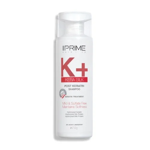 شامپو موهای کراتینه شده (+K) پرایم 250 میلی لیتر