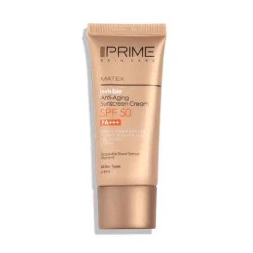 کرم ضدآفتاب جوان‌کننده SPF50 فاقد رنگ پرایم 40 میلی لیتر