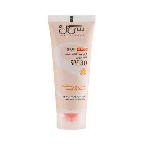کرم ضد آفتاب spf 30 رنگی فاقد چربی سی گل 40 میلی لیتر